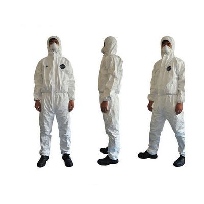 Πλαστικό αναπνεύσιμο πλήρες χημικό κοστούμι κατηγορίας Ψ Hazmat κομπινεζόν