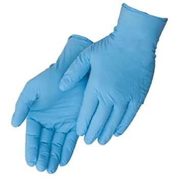 Προσαρμοσμένη XL μίας χρήσης νιτρίλιο η εξέταση φορά γάντια κοντά σε με