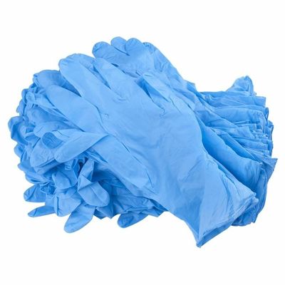 Ιατρικά αποστειρωμένα μπλε μίας χρήσης γάντια νιτριλίων μεγάλα