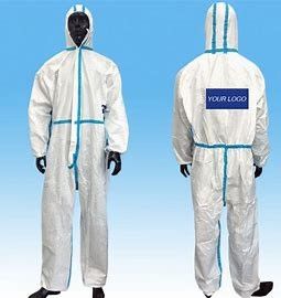 Κοστούμι λαγουδάκι PPE αποστειρωμένων δωματίων PP μη υφαμένο μίας χρήσης προστατευτικό