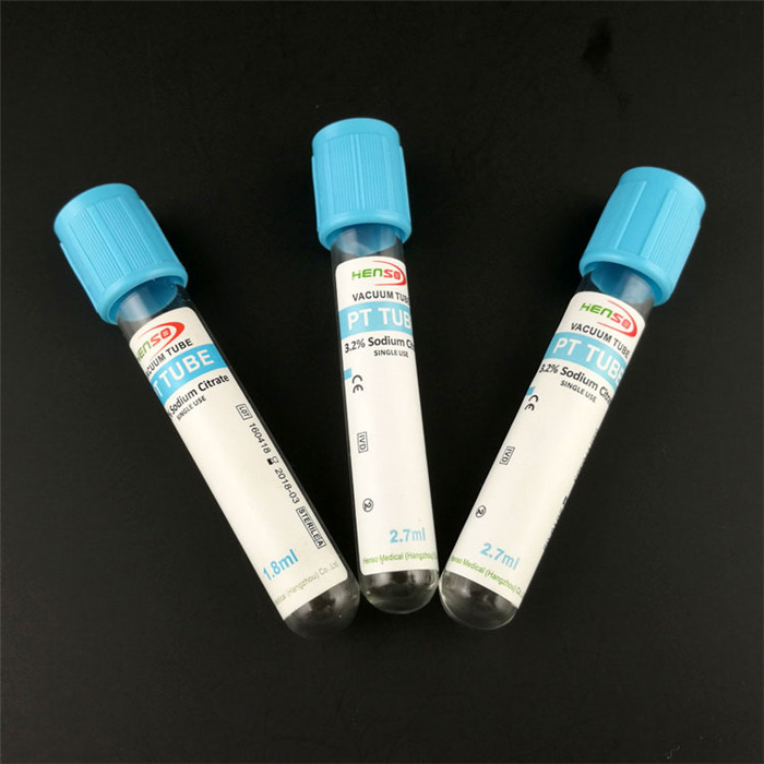 Μπλε τοπ φιαλίδιο συλλογής σωλήνων κιτρικού άλατος νατρίου αντιπηκτικών